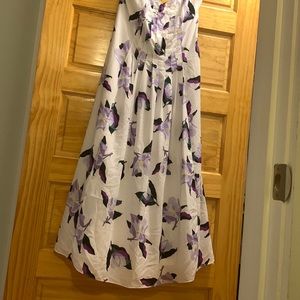 COPY - Banana republic purple printed midi dress